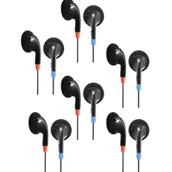 HamiltonBuhl Ear Buds, Black, 6/Pack (HECHABUD-6)<Hamilton Buhl Hot