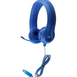 HamiltonBuhl Kid's Flex-Phones TRRS Headset with Gooseneck Microphone, Blue (HECKFX2UBLU)<Hamilton Buhl Hot