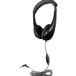 HamiltonBuhl Motive8 Mid-Sized Multimedia Headphone with In-line Volume Control, Black (HECM8BK1)<Hamilton Buhl Best