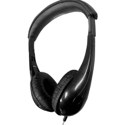 HamiltonBuhl Motive8 Mid-Sized Multimedia Headphone with In-line Volume Control, Black (HECM8BK1)<Hamilton Buhl Best