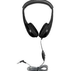 HamiltonBuhl Motive8 Mid-Sized Multimedia Headphone with In-line Volume Control, Black (HECM8BK1)<Hamilton Buhl Best