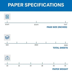 Multipurpose Paper*Hammermill Colors Multipurpose Paper, 20 lbs., 8.5" x 11", Blue, 500 Sheets/Ream (103309)