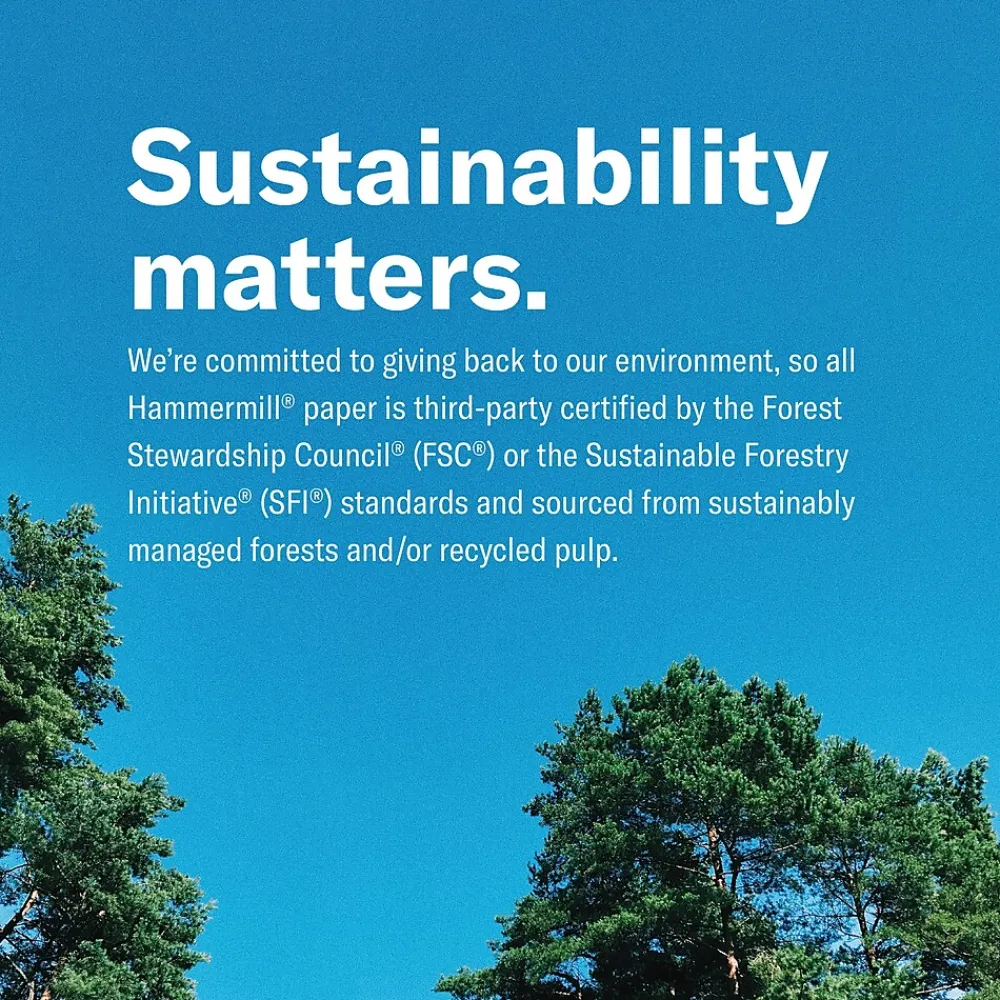 Copy Paper*Hammermill Copy Plus 8.5" x 11" Copy Paper, 20 lbs., 92 Brightness, 2500 Sheets/Carton (105650)