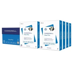 Copy Paper*Hammermill Copy Plus 8.5" x 11" Copy Paper, 20 lbs., 92 Brightness, 500 Sheets/Ream, 8 Reams/Carton (105190)