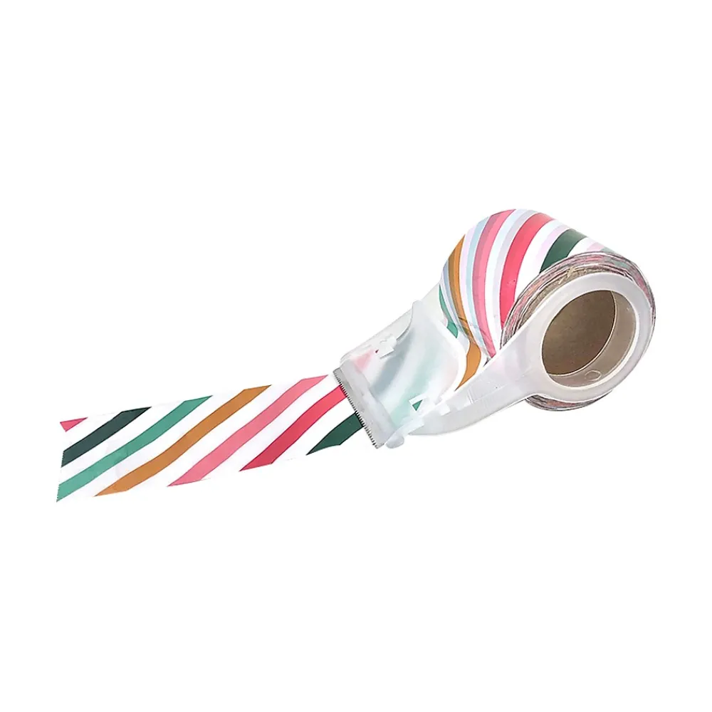 Best Happy Mail Packing Tape with Dispenser, 1.8" x 16.4 yds., Multicolor (246452)