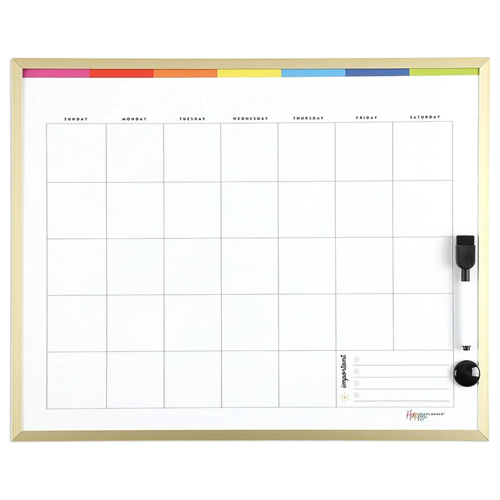 Dry Erase*The Happy Planner Happy Planner Color Block Dry-Erase Whiteboard, 16" x 20" (AF3DEB-031)