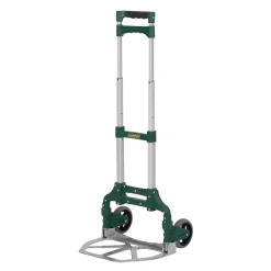 Harper Trucks Harper Folding Aluminum Hand Truck with Telescoping Handle and 5" Rubber Wheels, 175 Lb. capacity (HMC5T-S)