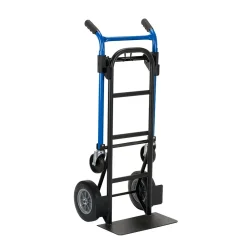 Harper Trucks Harper 4-in-1 Quick Change Steel Convertible Hand Truck, 800 lbs., Black/Blue (DTC8635P)