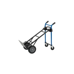 Harper Trucks Harper 4-in-1 Quick Change Steel Convertible Hand Truck, 800 lbs., Black/Blue (DTC8635P)