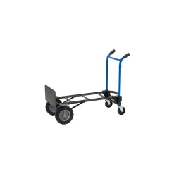 Harper Trucks Harper 4-in-1 Quick Change Steel Convertible Hand Truck, 800 lbs., Black/Blue (DTC8635P)