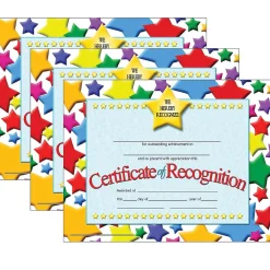 Awards & Certificates*Hayes Publishing Certificate of Recognition, 30 Per Pack, 3 Packs (H-VA637-3)
