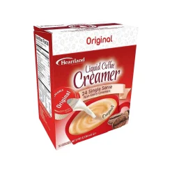 Heartland Hobby Heartland Original Dairy-Free Liquid Coffee Creamer, 0.37 oz., 24/Box (HFP01627BX)