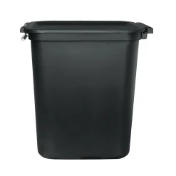 Locking Hinged Lid Trash Can, 7.7 Gallons, Black, 2/Pack (HFTCOM229207507)<Hefty Online