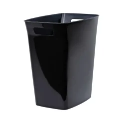 Polypropylene Trash Can with no Lid, Black, 6 Gal. (2159-75)<Hefty Best
