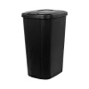 Polypropylene Trash Can with Lid, Black, 13.3 Gal. (2166-075)<Hefty Hot