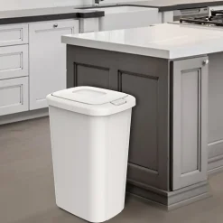 Step On Trash Can, Black, 12.2 Gallon, 2/Pack (2198HFTCOM075)<Hefty New