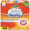 Ultra Strong 13 Gallon Kitchen Trash Bag, 23.75" x 24.88", Low Density, 0.9 mil, White, 110 Bags/Box (PCTE84570)<Hefty Outlet