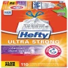 Ultra Strong 13 Gallon Kitchen Trash Bag, 23.75" x 24.88", Low Density, Lavender & Sweet Vanilla, 110 Bags/Box<Hefty Outlet