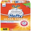 Ultra Strong 13 Gallon Kitchen Trash Bag, 23.75" x 24.88", Low Density, 0.9 mil, White, 110 Bags/Box (PCTE88368CT)<Hefty