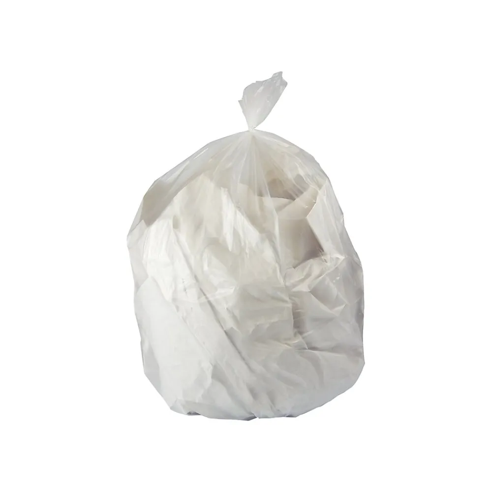 Heritage 16 Gallon Industrial Trash Bag, 24" x 32", Low Density, 0.7 Mil, Clear, 500 Bags/Box (H4832HC R01)<Heritage Bag Clearance