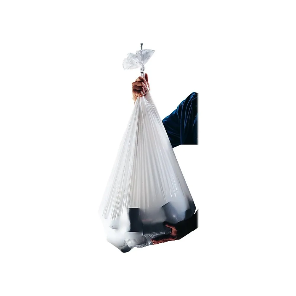 Heritage 16 Gallon Industrial Trash Bag, 24" x 32", Low Density, 0.7 Mil, Clear, 500 Bags/Box (H4832HC R01)<Heritage Bag Clearance