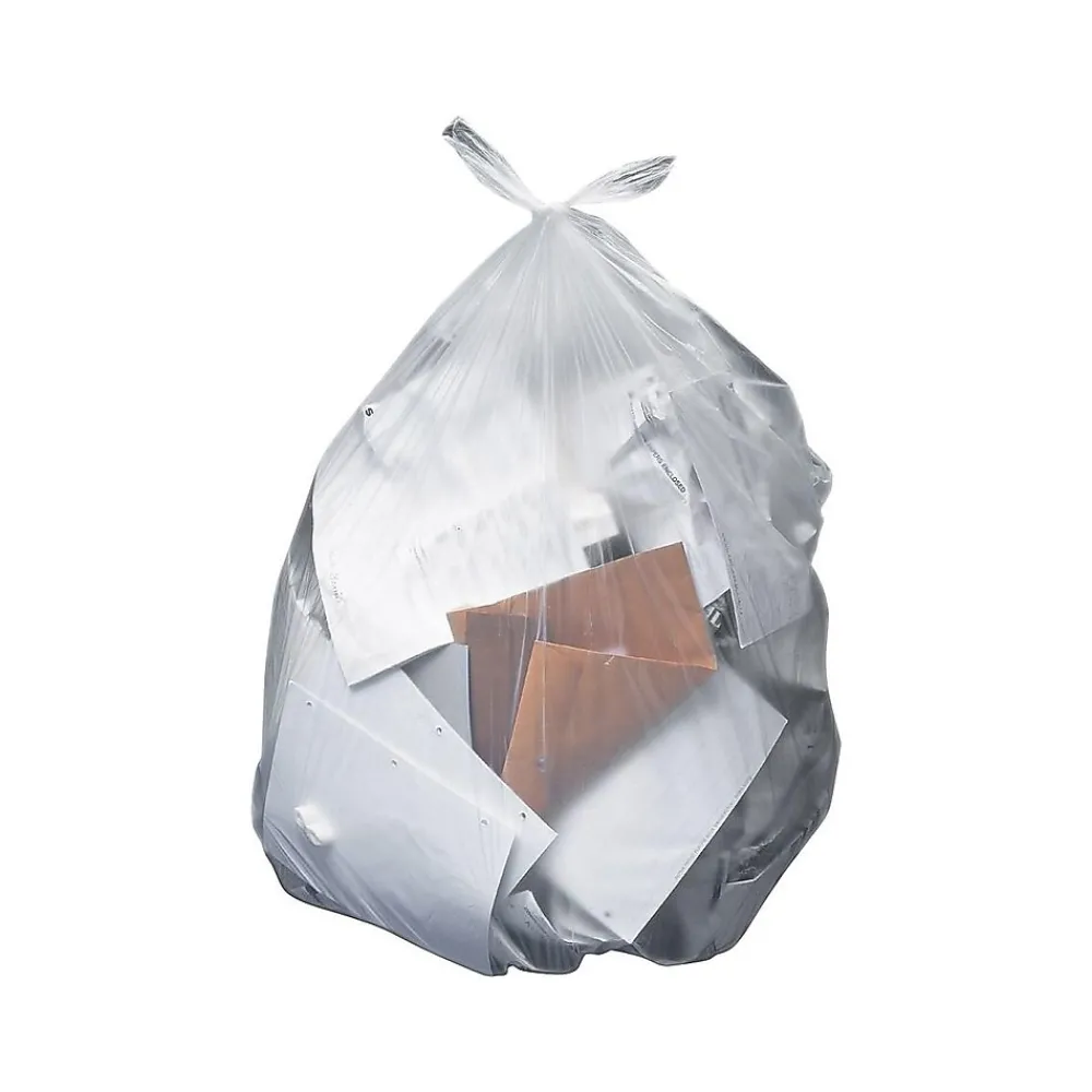 Heritage 50-56 Gallon Industrial Trash Bag, 43" x 48", Low Density, 2 Mil, Clear, 100 Bags/Box (H8648QC)<Heritage Bag Sale
