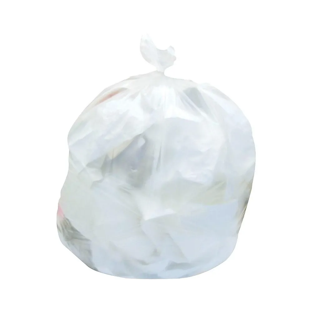 Heritage 30-33 Gallon Industrial Trash Bag, 33" x 40", High Density, 9 Mic, Natural, 500 Bags/Box, 20 Rolls (Z6640LNR01)<Heritage Bag Clearance