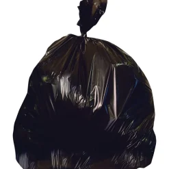 Heritage X-Liner 40-45 Gallon Industrial Trash Bag, 40" x 46", Low Density, 2 Mil, Black (X8046QK)<Heritage Bag