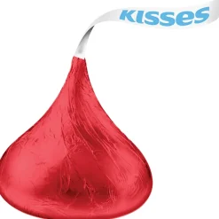 KISSES HERSHEY'S Red Foil Milk Chocolate Pieces, 66.67 oz. (HEC60286)