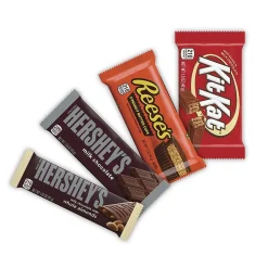 Hershey's , KIT KAT and REESE'S Assorted Milk Chocolate Candy Bars, 45 oz. (HEC20650)