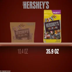 Hershey's Miniatures Assorted Chocolate Candy Party Pack, 35.9 oz (HEC21458)