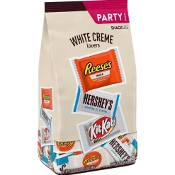 Hershey's Whie Crème Lovers Snack Size Reese's, & KiKat White Chocolate Candy Bar, 31.6 oz. (246-00353)