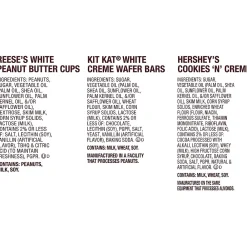 Hershey's Whie Crème Lovers Snack Size Reese's, & KiKat White Chocolate Candy Bar, 31.6 oz. (246-00353)