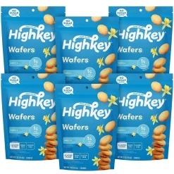 HighKey Gluten Free Vanilla Wafer Cookies, 2 oz., 6 Packs/Box, 6/Pack (600-00272)