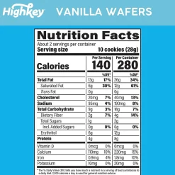 HighKey Gluten Free Vanilla Wafer Cookies, 2 oz., 6 Packs/Box, 6/Pack (600-00272)