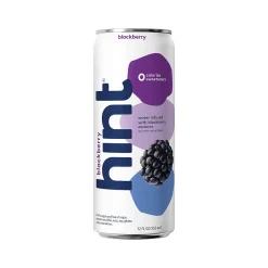 Hint Blackberry Flavored Purified Water, 12 fl. oz., 24 Cans/Carton (00336)