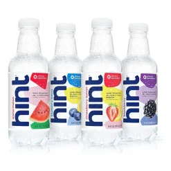Hint White Variety Pack Purified Water, 16 fl. oz., 12 Bottles/Carton (00349)