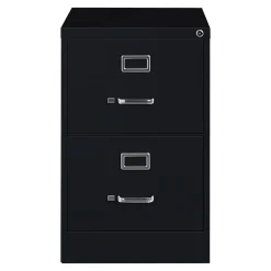 File Cabinets*Hirsh Hirish 25" Deep Vertical File Cabinet, Legal, 2-Drawer, Black