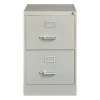 File Cabinets*Hirsh 2-Drawer Vertical File Cabinet, Legal Size, Lockable, 28.37"H x 18"W x 25"D, Light Gray (14414)