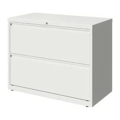 File Cabinets*Hirsh HL10000 Series 2-Drawer Lateral File Cabinet, Locking, Letter/Legal, White, 36