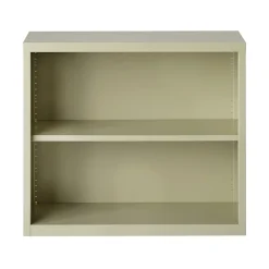 Bookcases*Hirsh HL8000 Series 30"H 2-Shelf Bookcase with Adjustable Shelf, Putty Steel (21986)