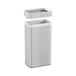 Stainless Steel Trash Can with Open Lid, 21-Gallon, Silver (HLS21UOT)<HLS Commercial New