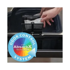 Stainless Steel Step Trash Can with Hinged Lid, 18-Gallon, Silver (HLS18SS)<HLS Commercial