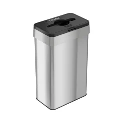 Stainless Steel Trash Can, 21-Gallon, Black/Silver (HLS21UOTTRS)<HLS Commercial Outlet