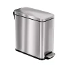 Stainless Steel Step Trash Can with Hinged Lid, 3-Gallon, Silver (HLSS03RFR)<HLS Commercial Hot