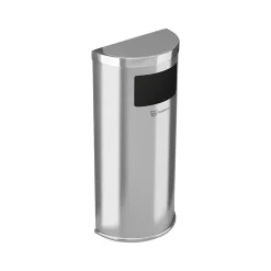 Stainless Steel Trash Can, 9-Gallon, Silver (HLSC01G09A)<HLS Commercial Discount