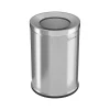 Stainless Steel Trash Can with Open Lid, 26-Gallon, Silver (HLSC05G26)<HLS Commercial