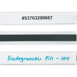 Labels|HOL-DEX ® Magnetic Plastic Label Holders, 1" x 6", Clear, 12/Case (LH114)