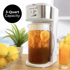 HomeCraft 12-Cups Automatic Drip Coffee Maker, White (HCIT3WS6A)