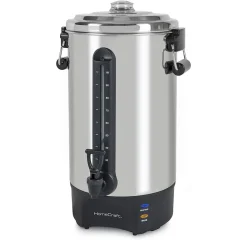 HomeCraft HCCU100SS 100-Cups Coffee Urn, Silver/Black